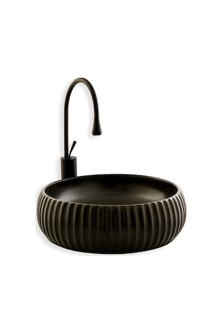 Lena E-4161S Tezgah Üstü Porselen Lavabo