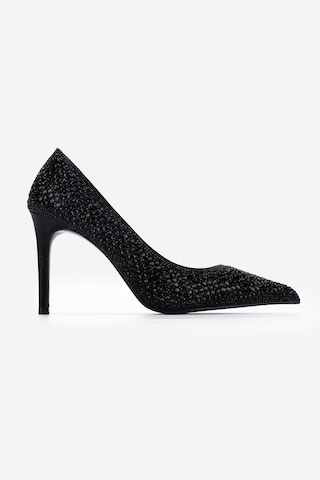 Valmenti Kadın Suni Deri Siyah Stiletto Ayakkabı 1160 26605 Bn Ayk Y26 Sıyah