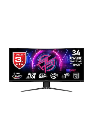 Msı Mpg 346cqrf X24 34 240hz 0.5ms 2k Uwqhd Adaptive Sync Cece5msı0314