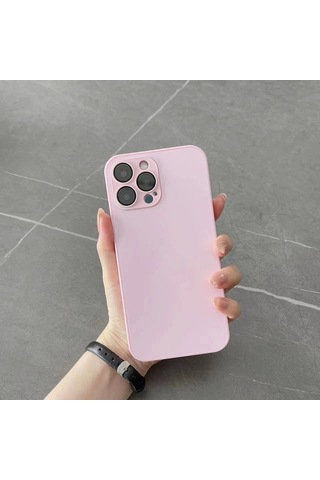 Apple Uyumlu iPhone 14 Pro Max Buzlu Ag Glass Kapak&kılıf