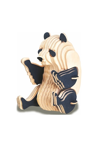 3 Boyutlu Ahşap Mekanik Panda Puzzle Yapboz 3d 43 Parça Fc334