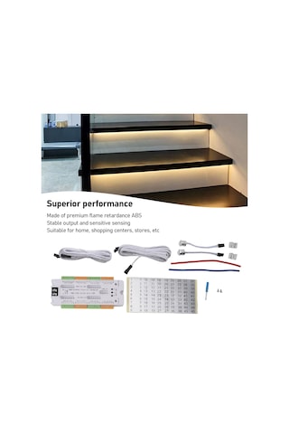 Akıllı Led Hareket Sensörü Merdiven Işık Kontrolörü,4 Mod