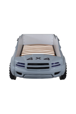 Setaymobilya Arabalı Yatak, Pickup Ledli Arabalı Yatak, 100X190 - Gri