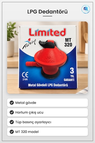 Metal Gövdeli Lpg Dedantörü Regülatörü Tüp Basınç Ayarlayıcı Otom