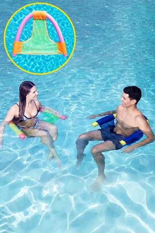 Ygt Ambalaj Swimchair Fileli Deniz Havuz Sandalyesi Koltuğu Pembe
