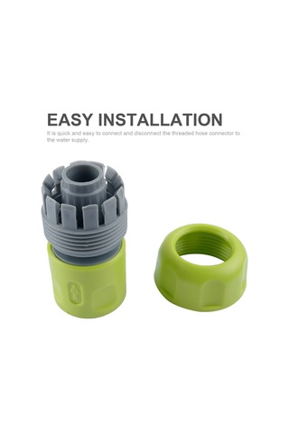 Qingmipy Bahçe Hortumu Hızlı Bağlantısı - Sızdırmaz 3/4" Musluk Adaptörü Abs Malzeme
