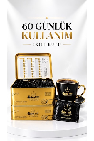 Slimself R.fitdetox Premium Form Kahvesi 60 Günlük Kullanım İkili Kutu Hazır