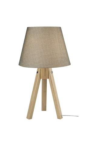 Trıpod Abajur Kayın Ayak / Yeşil Şapka Diğer