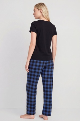 Türen Kadın Ekoseli Pijama Takımı T3618/mavi Çok renkli