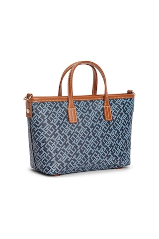Tommy Hilfiger Th Monoplay Mını Tote Strıpe Le Kadın Mavi Çanta - Aw0aw18389
