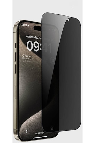 Apple iPhone 15 Pro Uyumlu Casebang Privacy Hayalet Ekran Koruyucu Ve Kolay Uygulama Aparatı