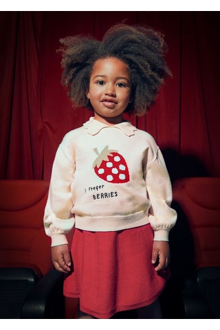 Mayoral Triko Kız Çocuk Etek Takım 4932 Kırmızı