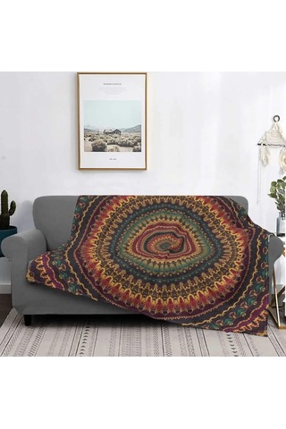 150x220 Cm Tv Koltuk Yatak Battaniyesi Leke Tutmaz Kurt