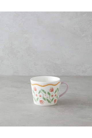English Home Floral Bliss New Bone China Kupa 450 Ml Renkli Çok Renkli