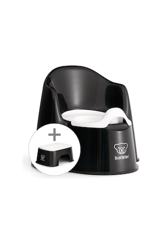 Babybjörn Eğitici Koltuk Oturak & Safe Step Banyo Basamağı / Black White