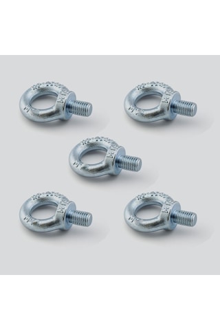 Aybolt 10 Mm Halka Civata 5 Adet Eye Bolt Metal Civatası Çelik Montaj Ve Sabitleme Hırdavat Bağlantı Belirtilmemiş