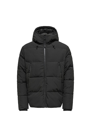 Only & Sons Onspete Puffer Jacket Otw Erkek Siyah Ceket - 22034728