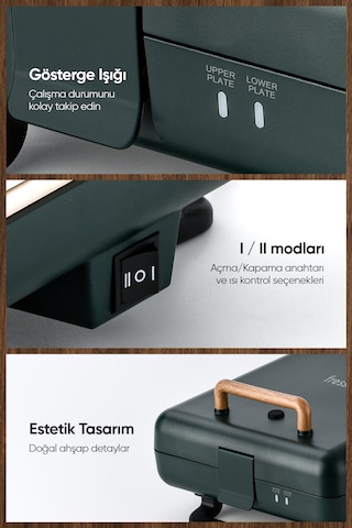 Fressi TM26 Duobello 1800 W 4 Dilim Tost Ve Izgara Makinesi