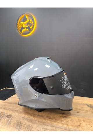 Origine Ece R22.06 Sertifikalı Racing Motosiklet Kaskı Beyaz - Gümüş