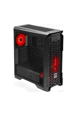 Green Striker Midtower Gaming Bilgisayar Kasası 3 120mm Fan, 6 Fan Desteği, Siyah 600w 80+ Bronze Psu Dahil + Mouse