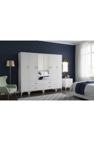 Odin 6 Kapaklı Dolap Gardırop Byz - M2