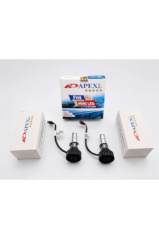 Apexi H4 Mini Led Xenon Far Ampul Seti 52w 8000 Lümen Ultra Güçlü Aydınlatmaaa