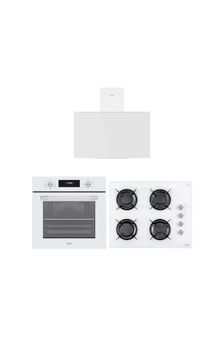 Vestel AF-6841 B - AO-65104 B-DG-T - AD-63340 B Eğik Beyaz lı 65 Dijital Set