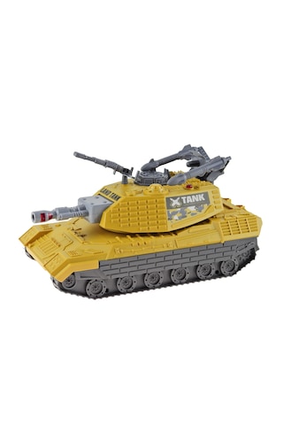 Tank Süper Tank 1:16 Ölçek Oyuncak Işıklı Sesli Sürtmeli 30 Cm