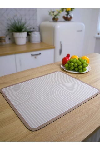 Kenıka 40x50 Emici Nano Bulaşık Kurutma Matı 428238564 Bej