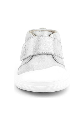 Rakerplus Yoohoo Hakiki Deri Beyaz Simli Cırtlı Unisex Bebek Bot Beyaz