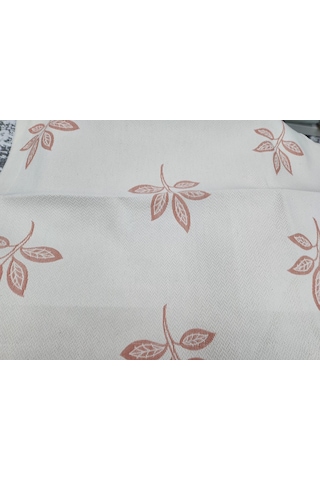 Rüya Pike Yatak Örtüsü Tek Kişilik Yaprak Tarçın Çok Renkli