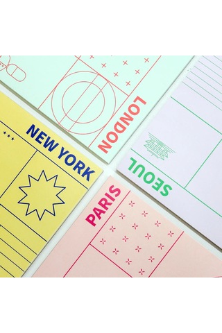 Pansy Daisy Paperways City Deskpad Masaüstü Planlayıcı - Paris Pembe