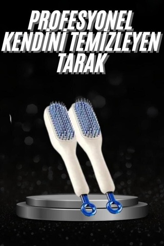 Kendi Kendini Temizleyebilen Anti-statik Saç Fırçası, Duşta Kullanıma Uygun Saç Derisi Masaj Fırçası Mh-hs8545-0837
