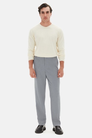 Twn Relaxed Fit Pilesiz Gri Jogger Pantolon 5ec03sv04344m 301
