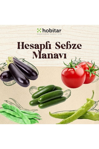 Hobitar Hesaplı Sebze Manavı Tohum Paketi - 5 Çeşit Sebze Tohumu