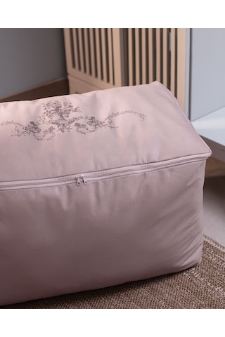 Madame Coco Çiçek Desen Baskılı Hurç - Pudra - 74x46x46 Cm Pudra