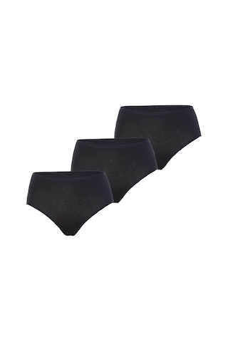 Blackspade Kadın Pamuklu 3'lü Paket Yüksek Bel Külot - Siyah