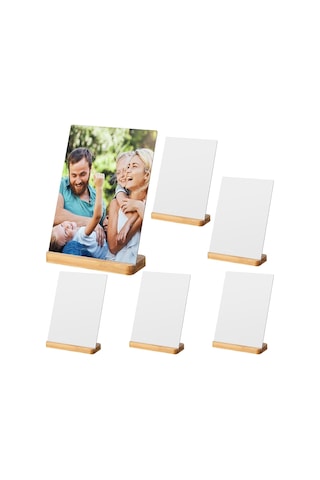 Paket Sublimasyon Fotoğraf Çerçeveleri Boşlukları 5 X 7 İnç Ahşap Tabanlı