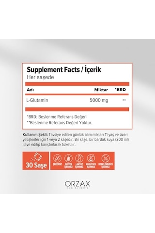 L-glutamin 500 Mg 60 Saşe