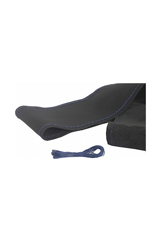 Hakiki Gerçek Dana Deri Direksiyon Kılıfı Mavi