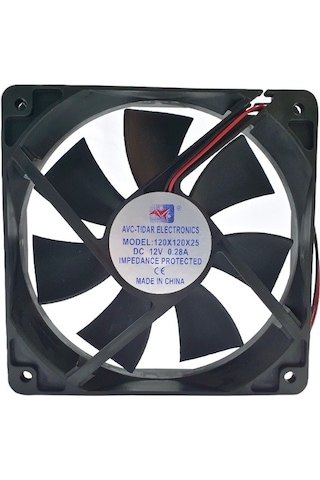 Dvr Pano, Rack Kabinet Fan Motoru 12v - W:120 X H:120 X D:25 Mm