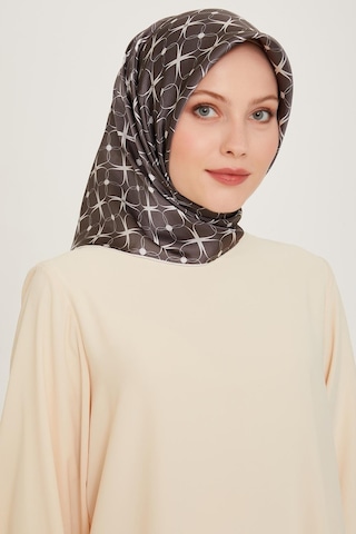 Armine İpek Eşarp 2025 Kış - 9207-85 Twill - Füme
