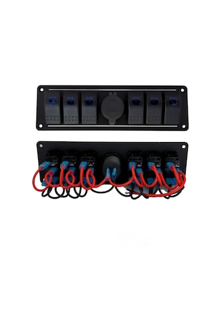 Shuıvan Switch Panel 6'lı Usb Qc 3.0 Pd Voltmetre Kontrol Paneli-1741