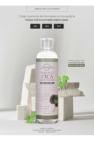 Grace Day Hassas Ciltler İçin Cica Kompleksi İçeren Nemlendirici Tonik Pure Plex Cica Skin Toner