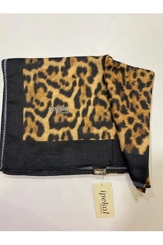İpekal Natural Leopar Desen Soft Şal 2 Çok Renkli