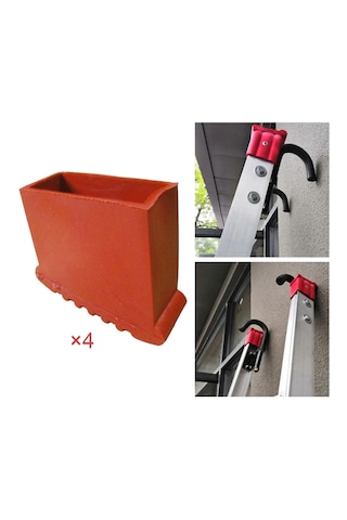 Homyl 4 Adet Merdiven Kaymaz Ayak Mat Yastık Yedek 7,1x2,8-cm