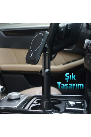 Ally Bardaklık Uyumlu Telefon Tutucu Magsafe Iphone 12 Serisi 1-Siyah