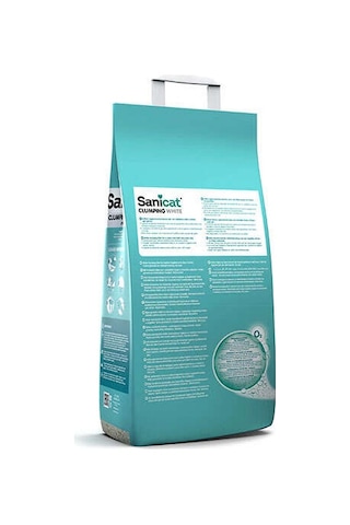 Sanicat Clumping White Cotton Fresh Oksijen Kontrol Emici Bentonit Kedi Kumu 20 L