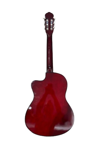 Kesik Kasa Naturel Kahve Klasik Gitar - 4/4 Boy Öğrenci Gitarı Kılıf Ve Pena Hediye -sgh-kskksntra