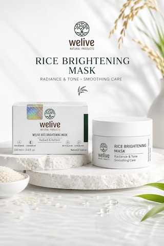 Welive Rice Brightening Mask 100 Ml Pirinç Özlü Aydınlık Görünüm Destekleyici Yüz Maskesi